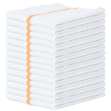 Monarch Qwick Wick Bar Mop Towel 30oz Gold Stripe (12pk) N030-G65-5DZ